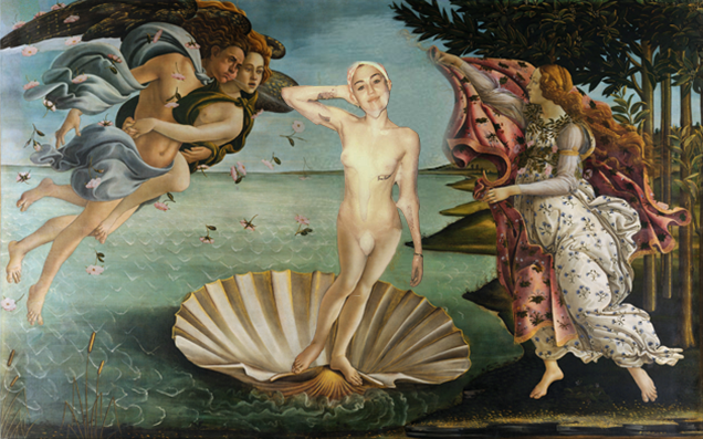 Illustration for article titled A pucér Miley Cyrus Botticelli vásznán