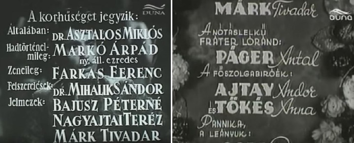 1. A Rákóczi nótájában a korhűséget jegyzők hosszú és mindenféle szempontú listája. 2. A Fráter Lóránc c. filmben Páger játssza a “nótáslelkű” címszereplőt.