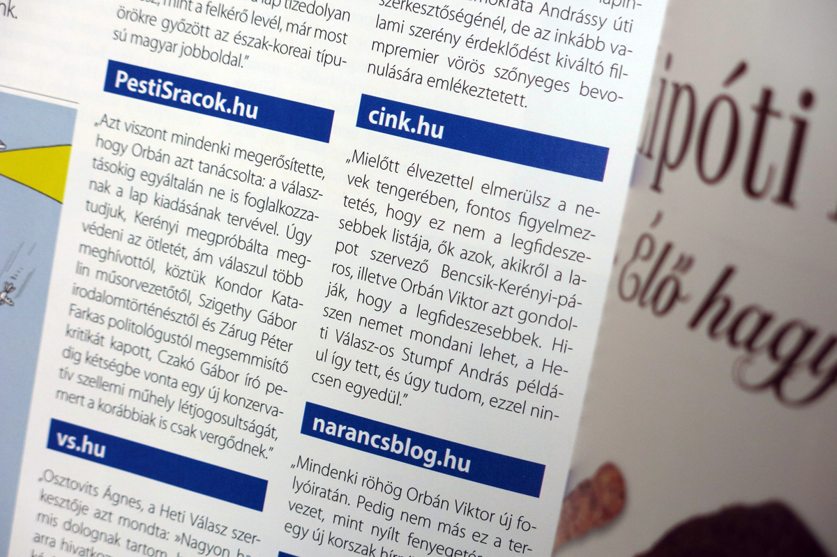 Illustration for article titled Lapozzátok át ti is a Magyar Krónika friss és ropogós első számát!