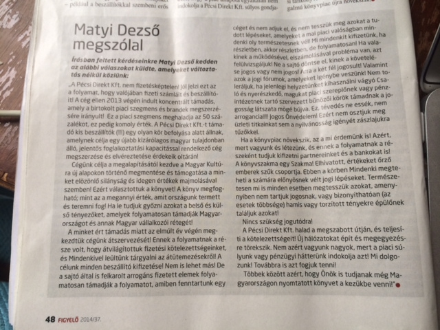 Szegény! Matyi! Dezsőben! Megpattant! Valami!