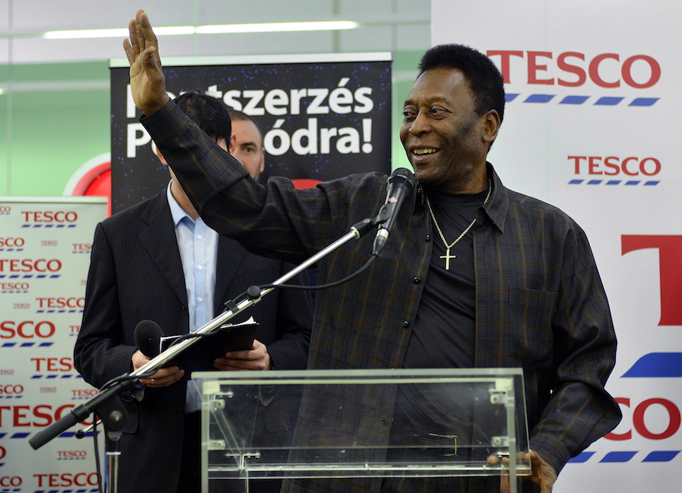 A budaörsi Tescóban haknizott Pelé