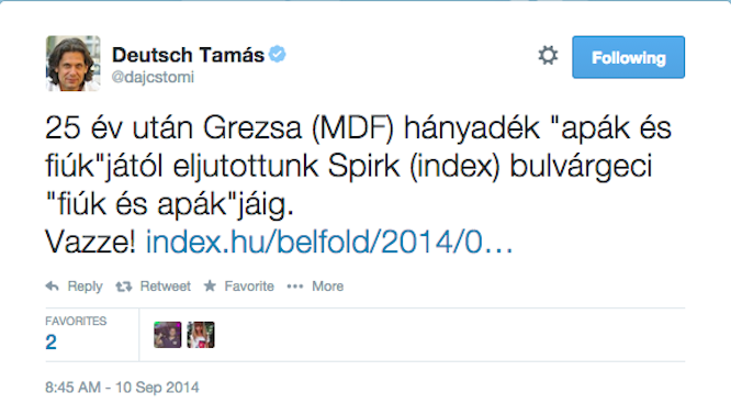 Deutsch lebulvárgecizte az indexes Spirket