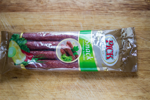 Mi már ettünk snackkolbászt!