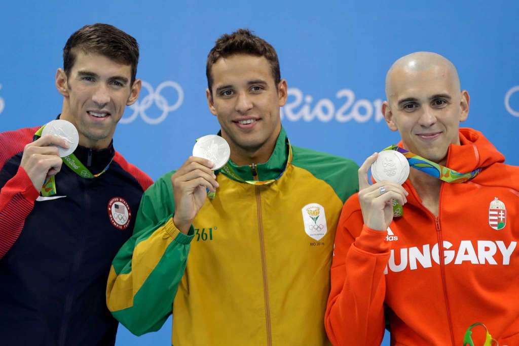 Illustration for article titled Ilyen nincs! A hármas holtttverseny a 100 méteres férfi pillangón Rióban!