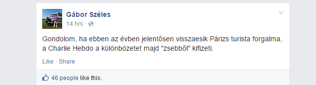 Illustration for article titled Széles Gábor átlát a Charlie Hebdo-szitán