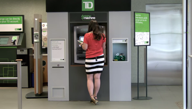 Jótetteket vitt véghez egy kanadai ATM