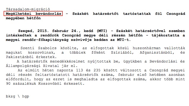 Az MTI ma is a kormányzati újbeszélt tolja