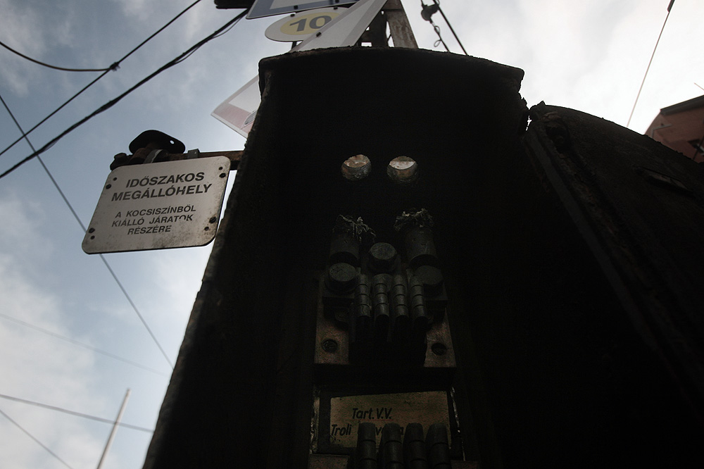 Illustration for article titled Ősöreg halálfej mered a trolizókra az Orczy téren