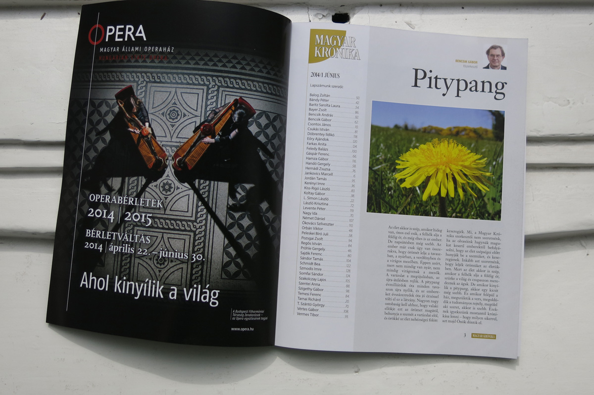 Illustration for article titled Lapozzátok át ti is a Magyar Krónika friss és ropogós első számát!