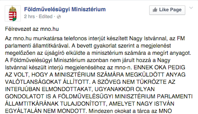 Undorító: valamit az államtitkár szájába adott a Nemzet újságírója