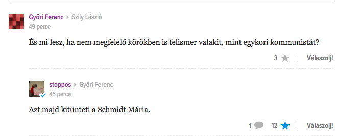 Perfekt komment született a Cinken