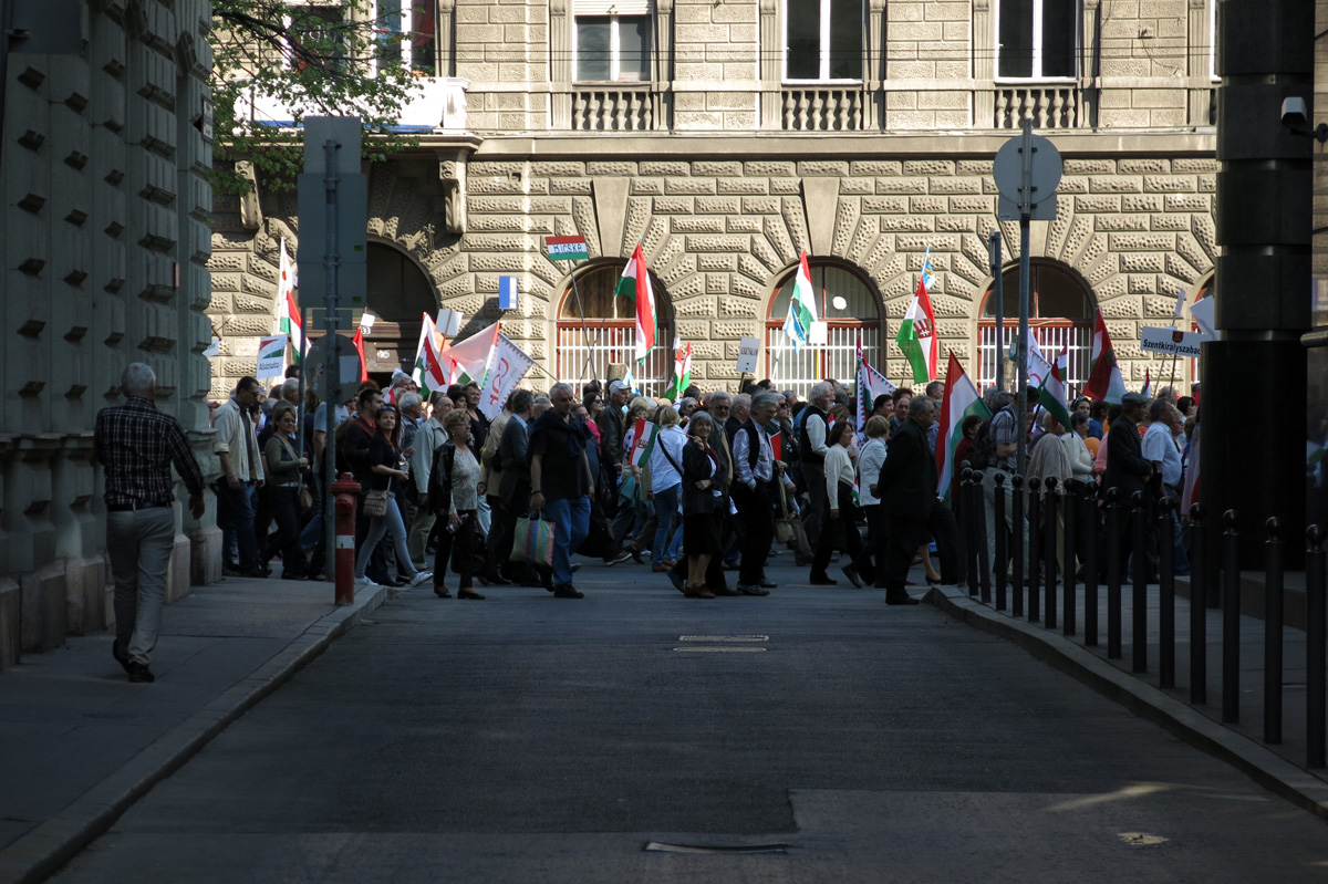 Illustration for article titled Harcba boldog jövőért megyünk – képeink a Második Békemenetről