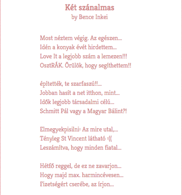 Illustration for article titled Így élvezet a Twitter: versek a szopós pornótól Deutsch Tamásig (18+)