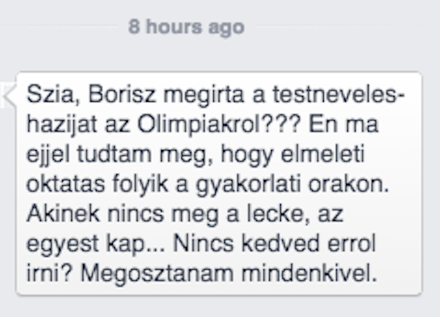 Máris van 2015-ös vicc az írásbeli tornaháziról!