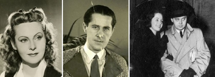 Egry Mária színésznő és Martonffy Emil rendező. Tasnády-Fekete Mária színésznő és Radványi Géza rendező.