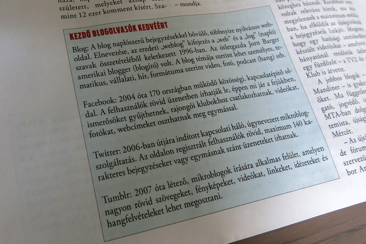 Illustration for article titled Híres bloggerek ütötték fel a fejüket a 168 óra patinás hasábjain!