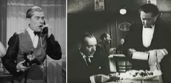 1. Ez történt Budapesten c. filmben Makláry Zoltán. 2. A Zenélő malomban Latabár Kálmán.