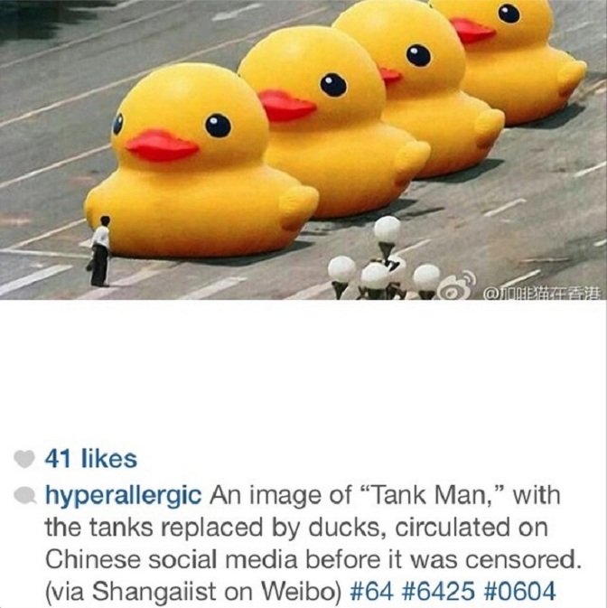 Illustration for article titled Így emlékezett az Instagram a Tienanmen-mészárlás 25. évfordulójára