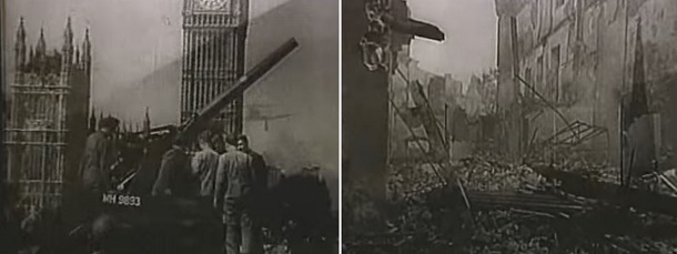 Háborús jelenetek a Szerelmi láz c. filmből