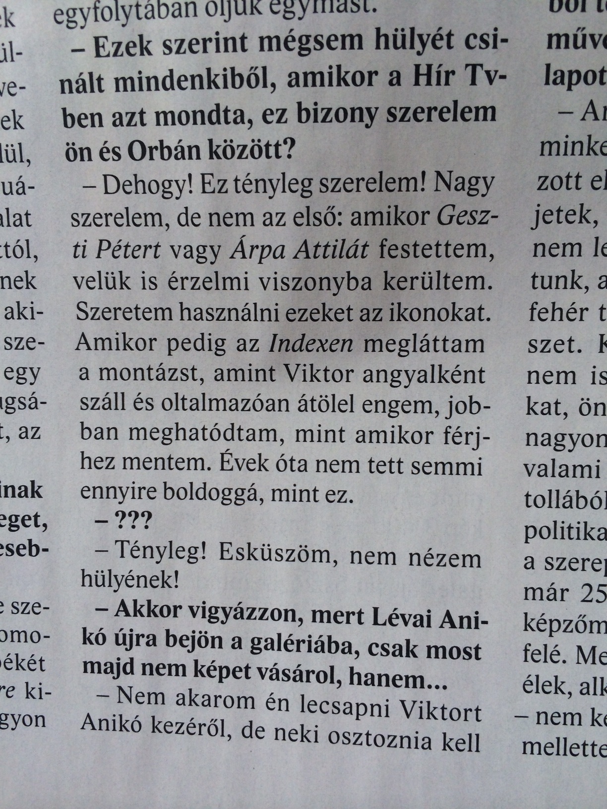 Illustration for article titled Nem akarom én lecsapni Viktort Anikó kezéről