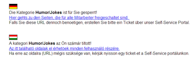 A te munkahelyed milyen netes kategóriákat tiltott le?