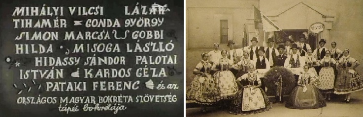 1. Több filmben, így a Sári bíróban is szerepelt helyi bokréta.2. Egy délvidéki bokréta.