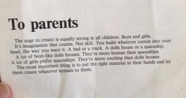 A Lego megüzente: a gyerek azt épít, amit akar