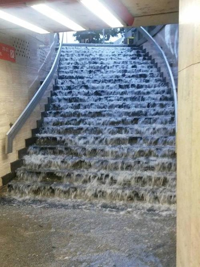 Lazaclépcső épült a Nyugati pályaudvarnál