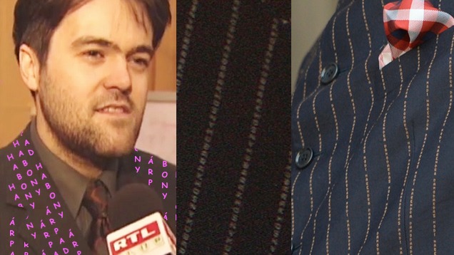 Terveztünk egy öltönyt Habony Árpádnak