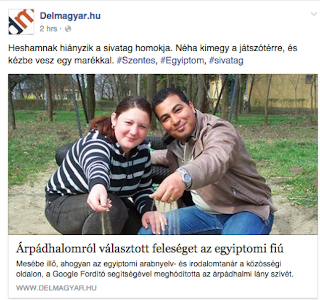 Homokozóba jár a dél-alföldi arab, ha elkapja a honvágy