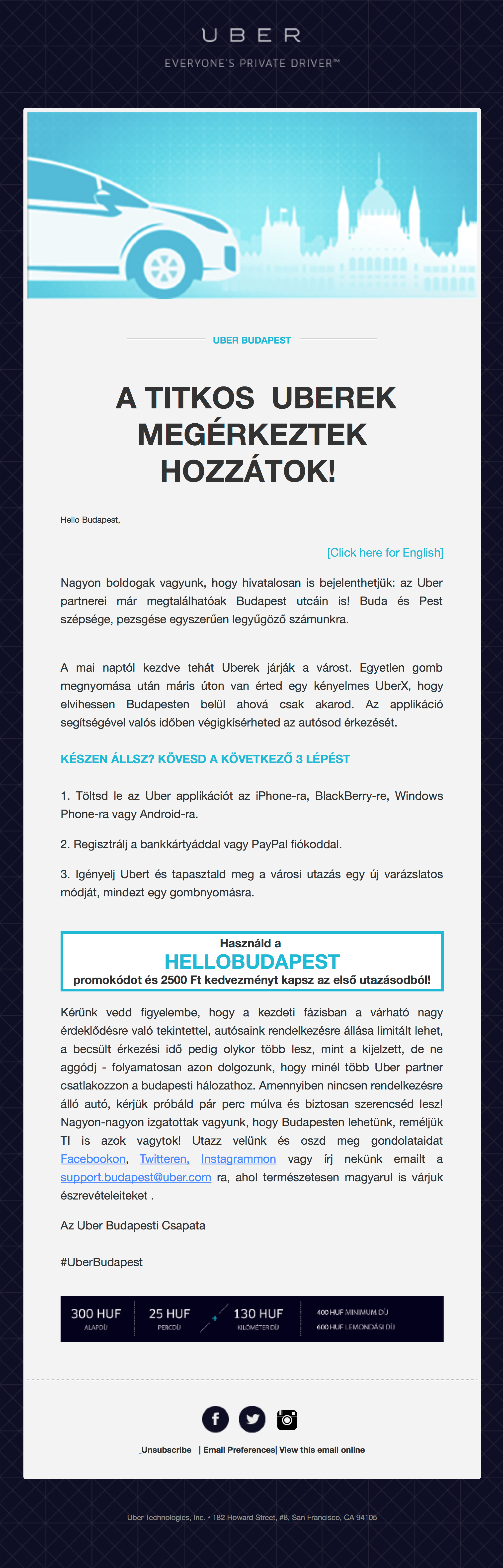 Illustration for article titled Itt vannak az Uber budapesti tarifái, sokkal olcsóbb lesz, mint a taxi