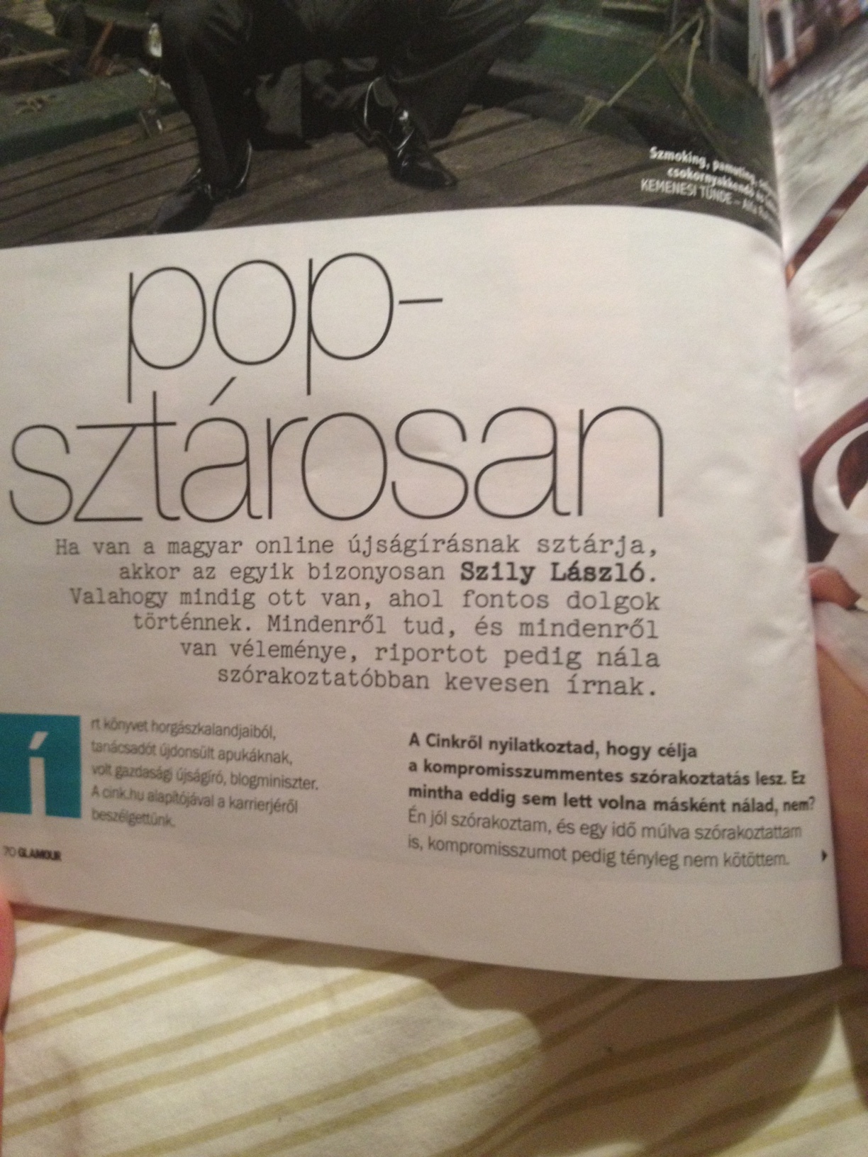 Illustration for article titled Ha van a magyar online újságírásnak sztárja, az egyik Szily László!