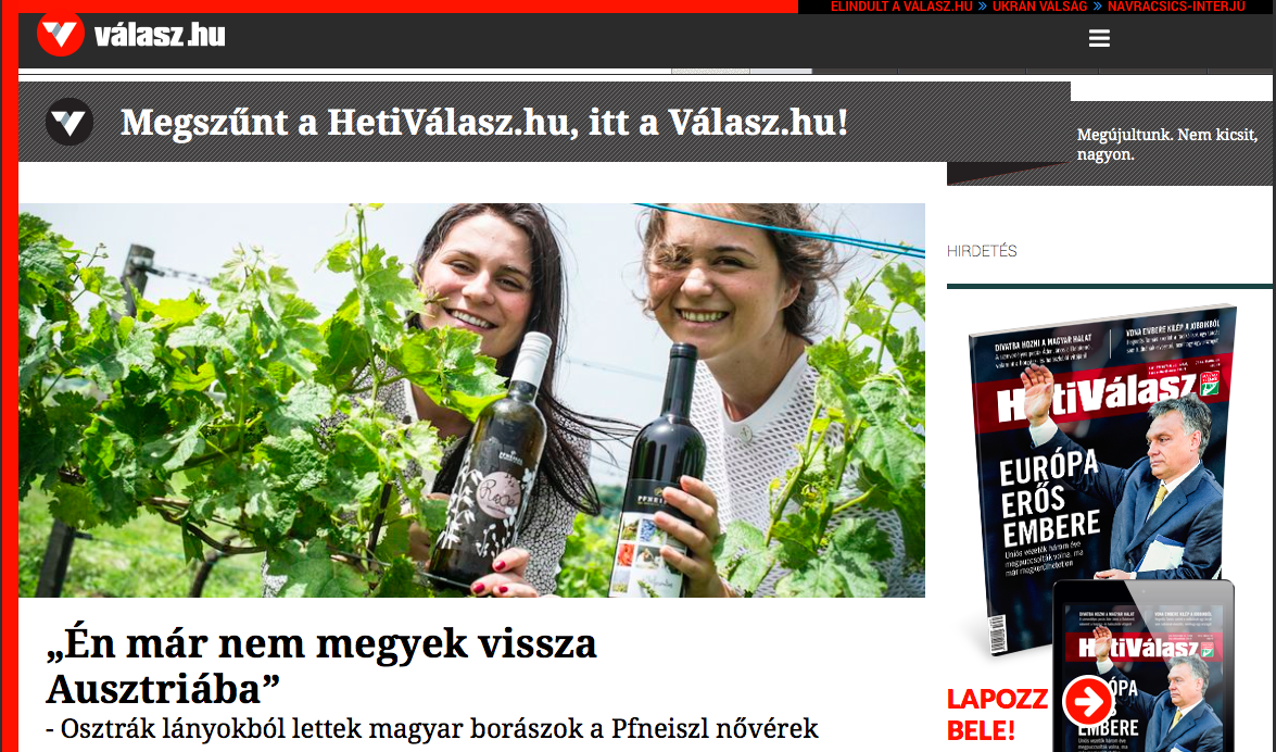 Megszűnt a Heti Válasz. Mármint online. Válasz van helyette