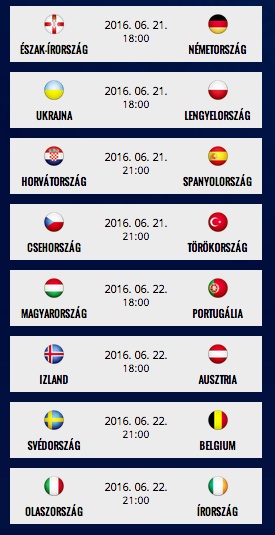 Illustration for article titled A futball EB csoportmeccsek teljes programja és a nyertesek esélyszorzói.