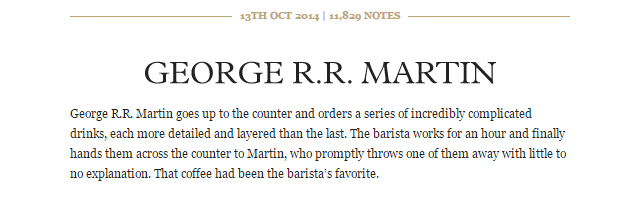 Illustration for article titled Így rendelnének kávét a leghíresebb írók és hőseik